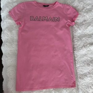 Balmain Kids Light Pink Short Sleeve dress size 10 (girls)